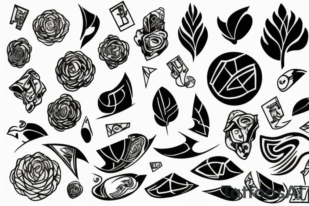 Falling tattoo idea