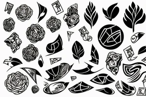 Falling tattoo idea