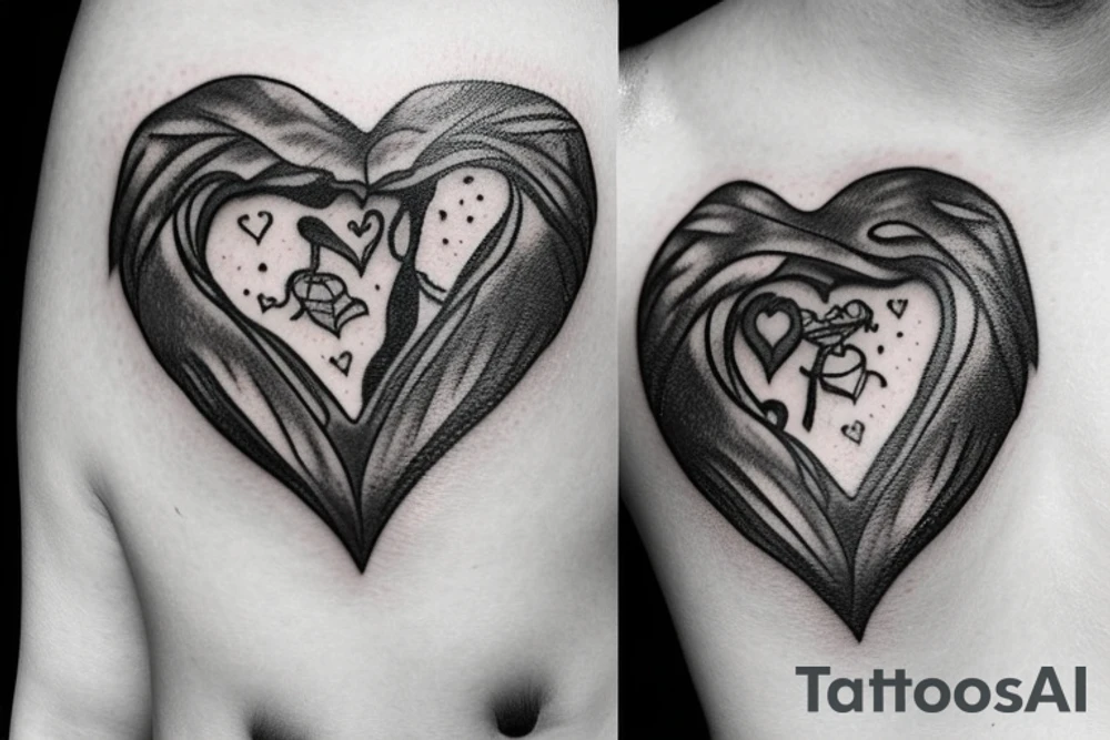 daga de plata de crónicas vampíricas atravesando un corazón. y con la frase "always and forever" escrita en algún sitio tattoo idea