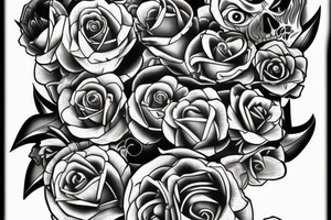 coffin tattoo idea