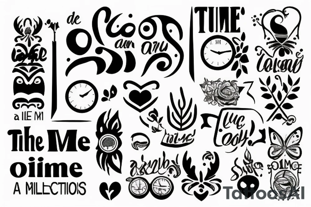 Text saying 07:58 am its a time tattoo idea