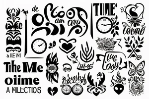 Text saying 07:58 am its a time tattoo idea
