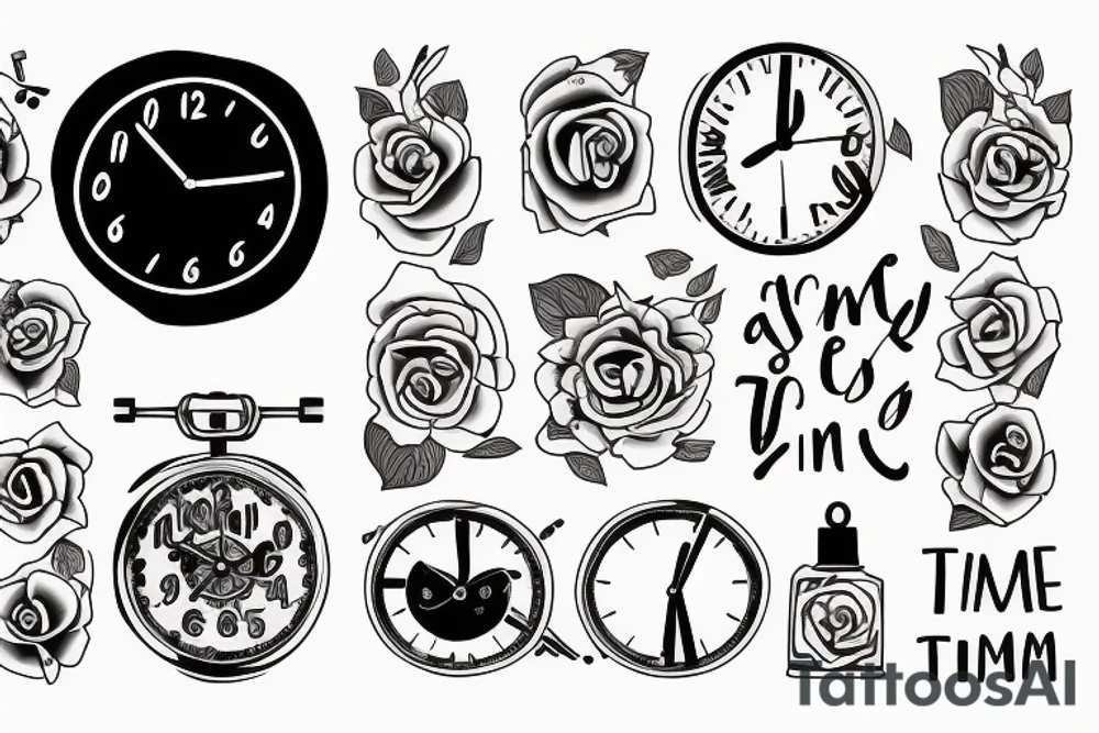Text saying 07:58 am its a time tattoo idea