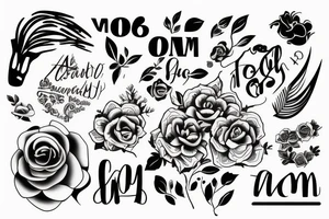 Text saying 07:58 am tattoo idea