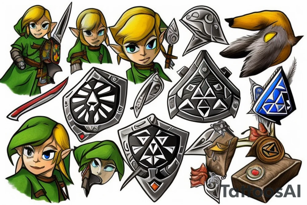 Legend of zelda tattoo idea