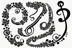 treble clef tattoo idea