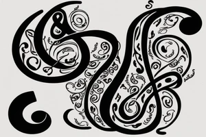 treble clef tattoo idea