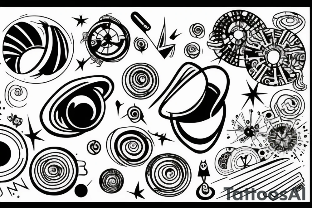 Black hole tattoo idea