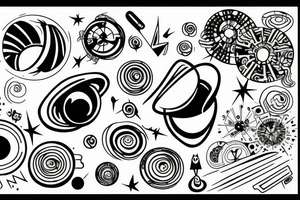 Black hole tattoo idea