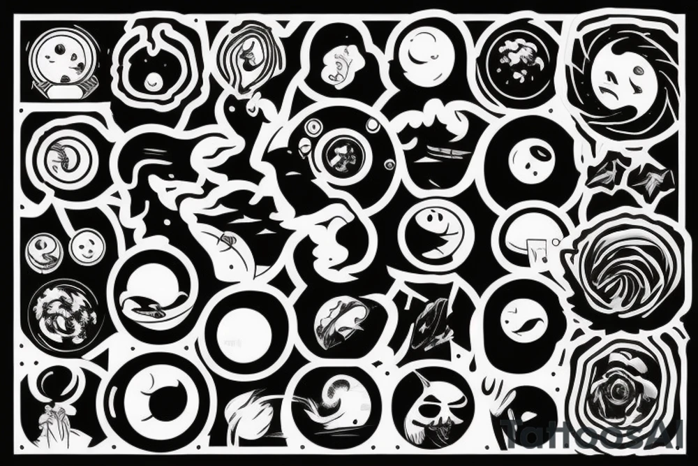Black hole tattoo idea