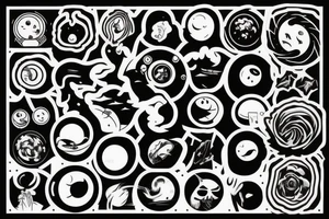 Black hole tattoo idea