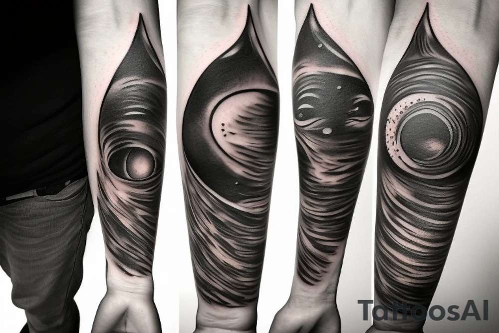Black hole tattoo idea