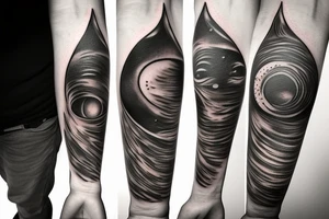 Black hole tattoo idea