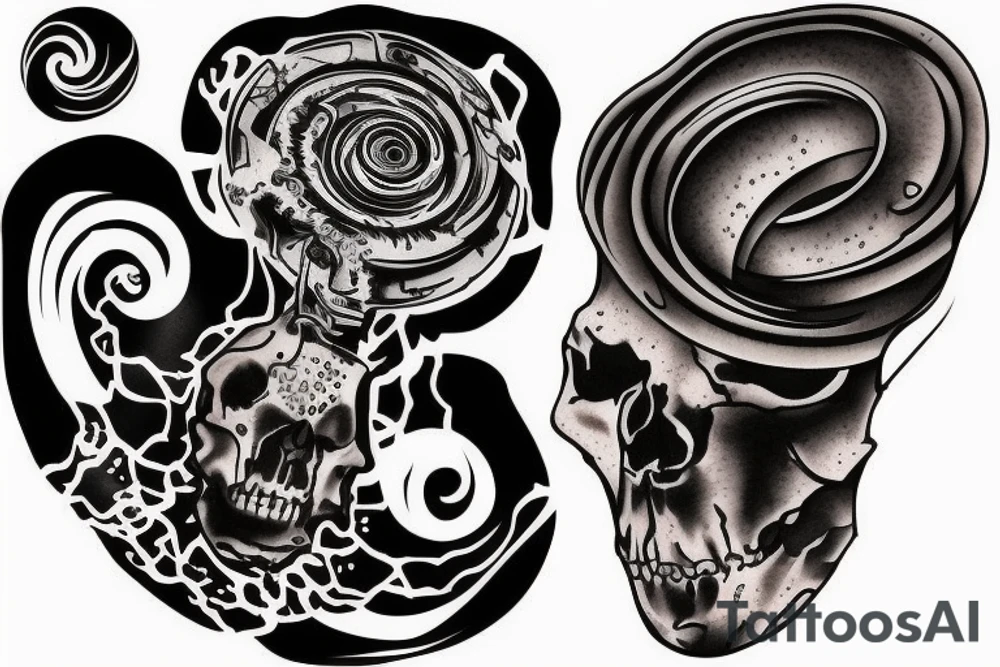 Black hole tattoo idea