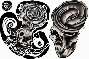 Black hole tattoo idea