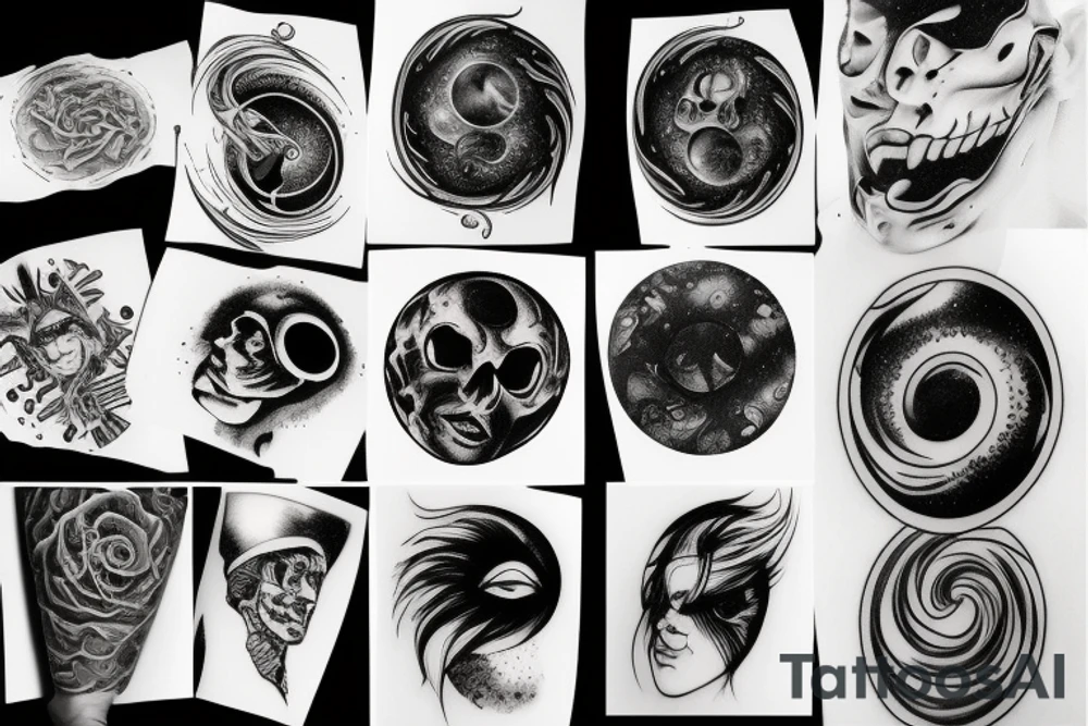 Black hole tattoo idea