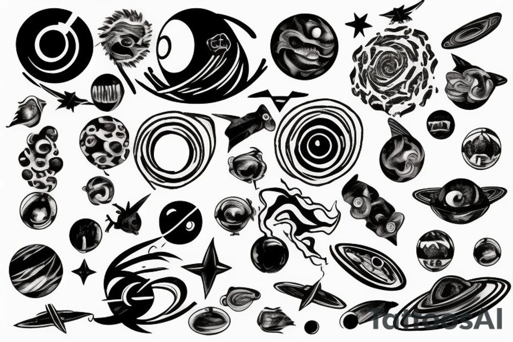Black hole tattoo idea