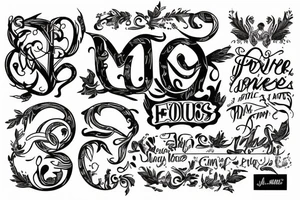 Comme Je Fus tattoo idea