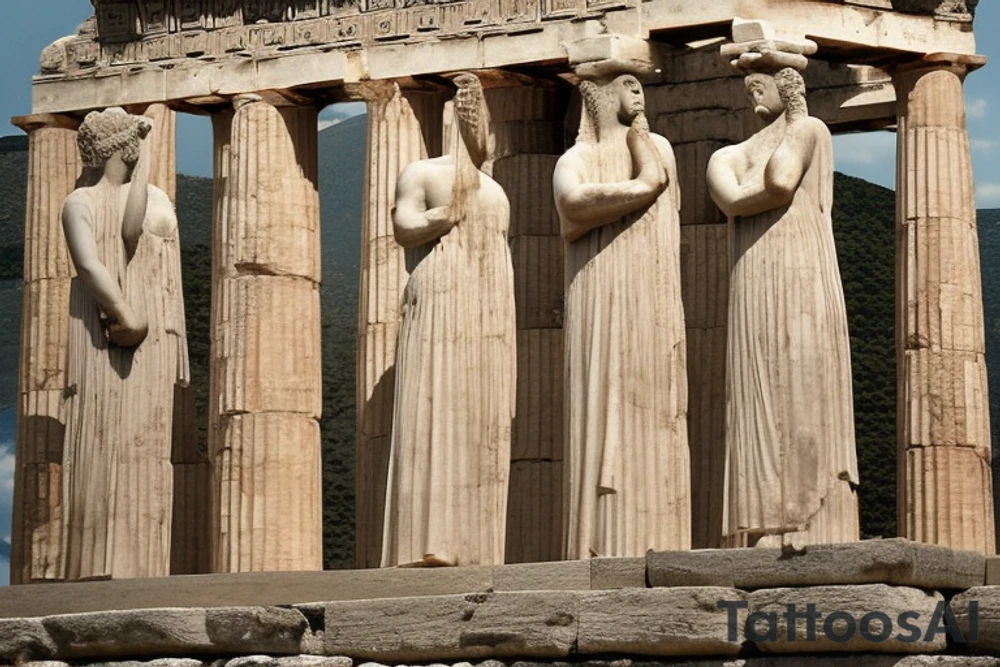 "Know thyself" is an Ancient Greek aphorism that means "know thy measure". According to the Greek writer Pausanias, it was the first of three Delphic maxims inscribed in the forecourt of the Temple of Apollo at Delphi. The two maxims that follow "know thyself" were "nothing to excess" and "certainty brings ruin". tattoo idea