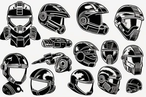 Master Chief Helmet tattoo idea
