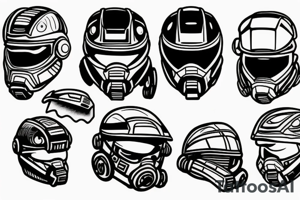Master Chief Helmet tattoo idea