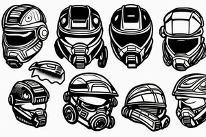 Master Chief Helmet tattoo idea