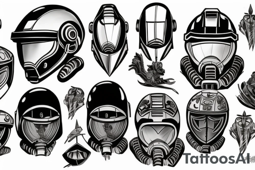 Master Chief Helmet tattoo idea