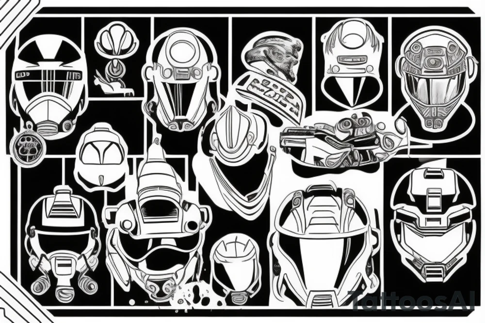 Master Chief Helmet tattoo idea