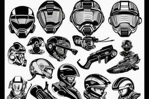 Master Chief Helmet tattoo idea