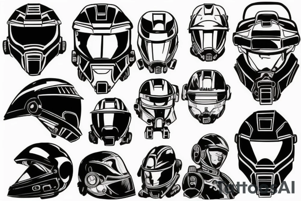 Master Chief Helmet tattoo idea