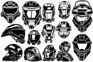 Master Chief Helmet tattoo idea