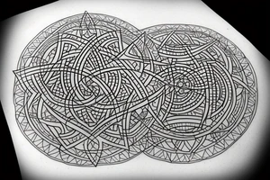 Sacred geometry with portals of
Light tattoo idea