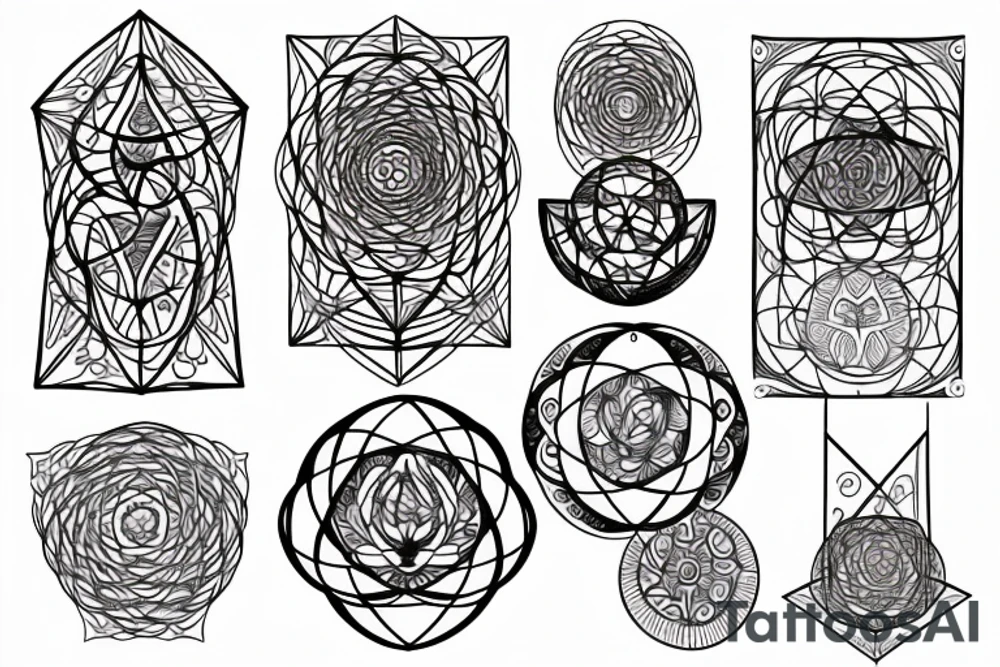 Sacred geometry tattoo idea