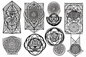 Sacred geometry tattoo idea