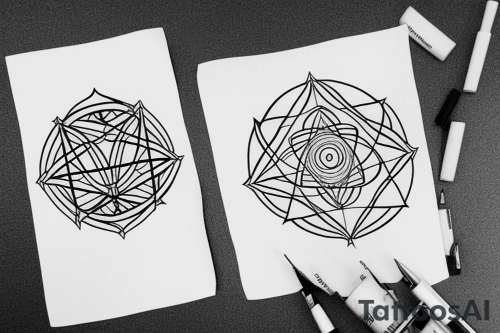 Sacred geometry tattoo idea