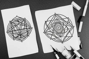 Sacred geometry tattoo idea