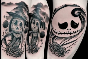 nightmare before christmas jack in prison tattoo idea