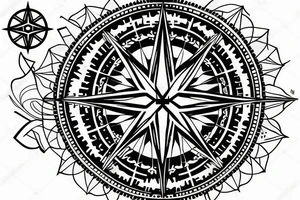compass tattoo idea