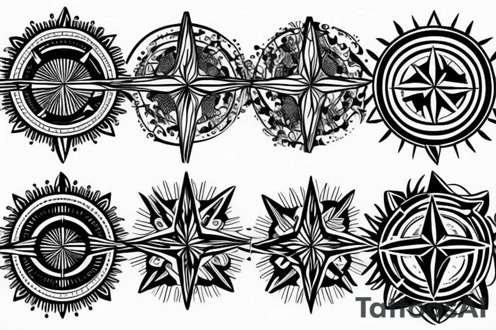 compass tattoo idea