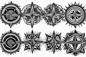compass tattoo idea