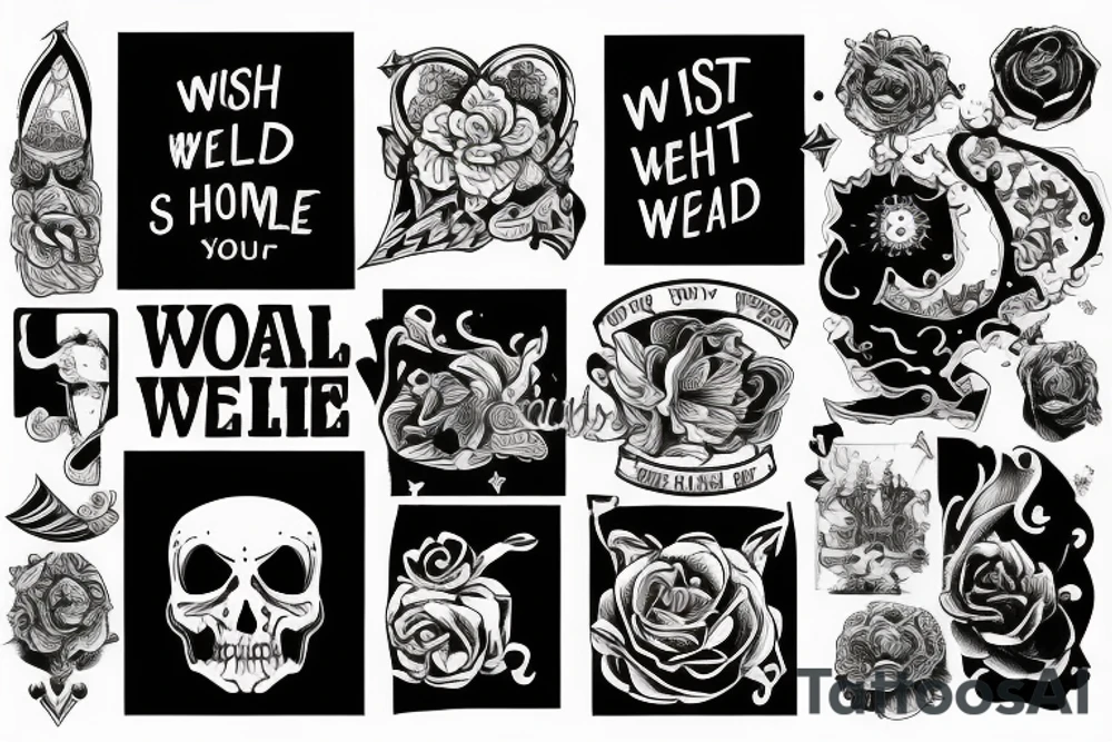 Wish you were here tattoo idea