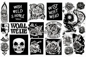 Wish you were here tattoo idea
