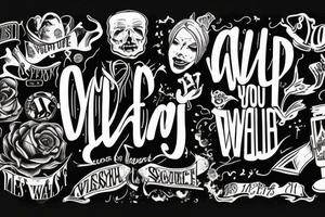 Wish you were here tattoo idea