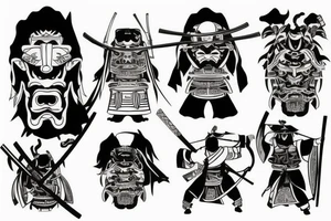 Samurai on his last stand tattoo idea