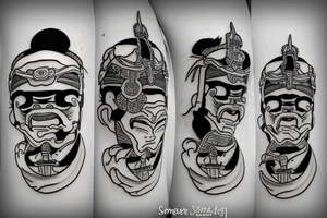 Samurai on his last stand tattoo idea
