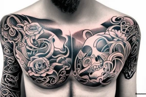 chest tattoo tattoo idea