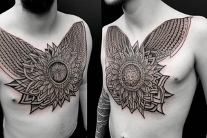 chest tattoo tattoo idea