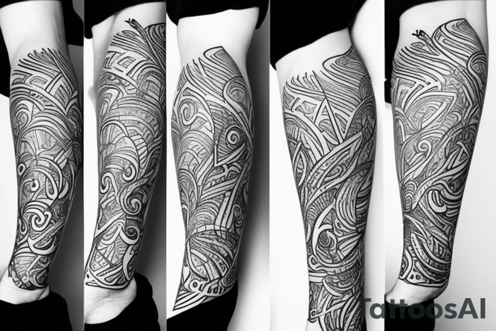 number 68.5 in minimalist style with fine line tattoo idea