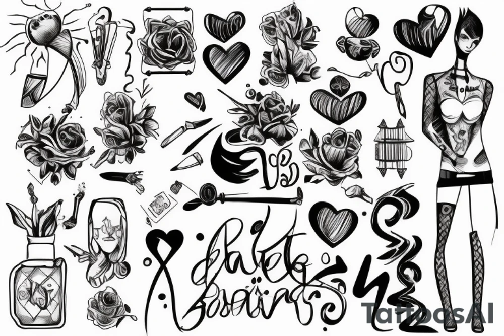 Leaving, cheating, backstabbing, love tattoo idea