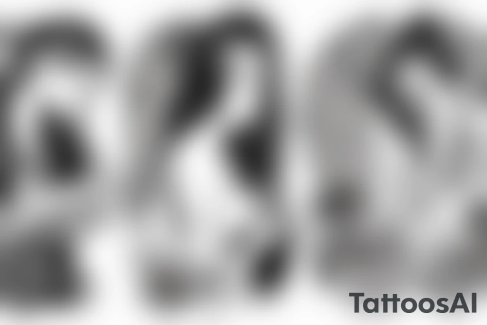 2 angels, 1 of them is good and the other one is bad, the bad angle backstabbing the good one tattoo idea